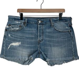 Levi’s 501 Women’s Distressed 10” Rise Cutoff Shorts Size 31”